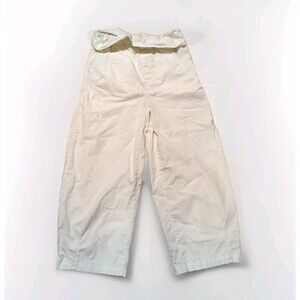 Anthropologie PILCRO Foldover Bowed Wide Leg Pants Womens XSP Stretch Cotton